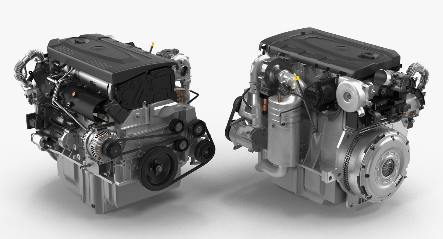 Turbo Diesel Engine 1 6 Liter 3D model
