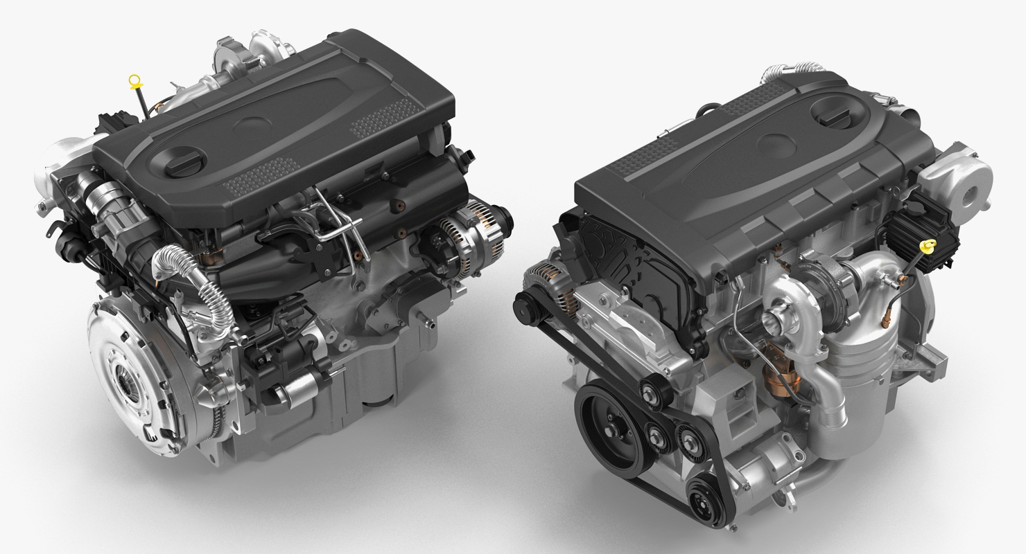Turbo Diesel Engine 1 6 Liter 3D model