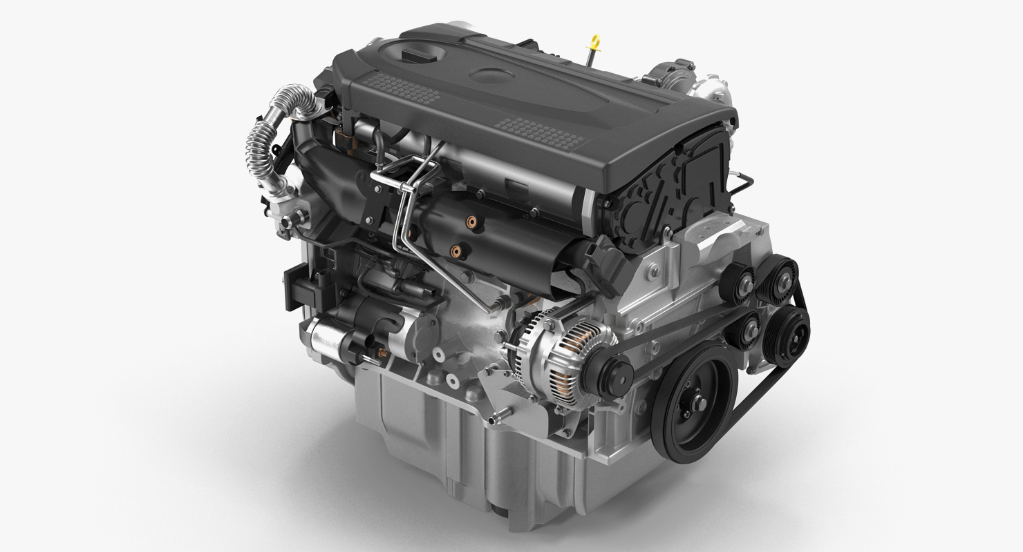Turbo Diesel Engine 1 6 Liter 3D model