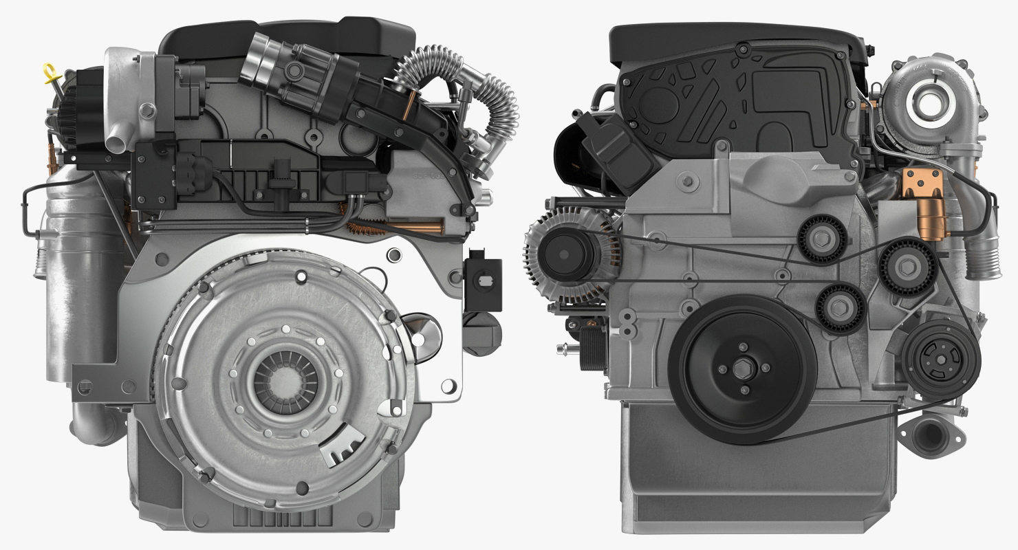 Turbo Diesel Engine 1 6 Liter 3D model
