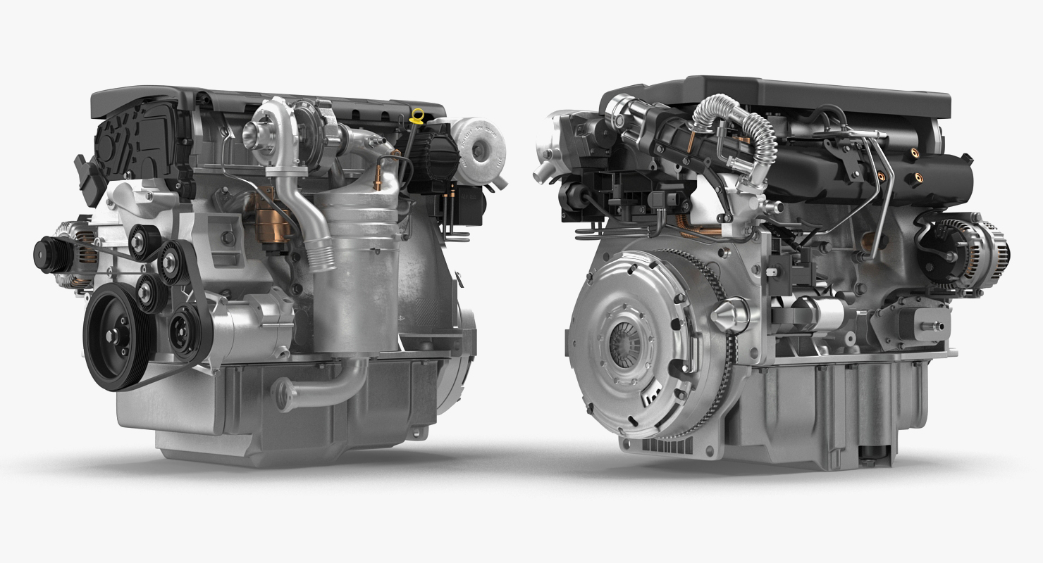 Turbo Diesel Engine 1 6 Liter 3D model