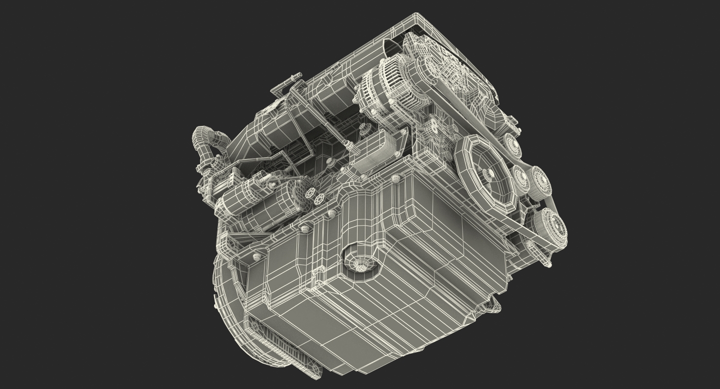 Turbo Diesel Engine 1 6 Liter 3D model