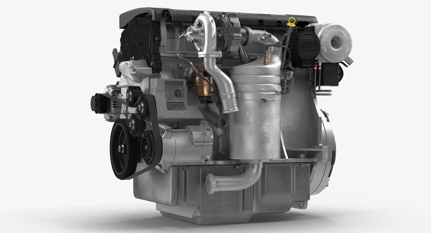 Turbo Diesel Engine 1 6 Liter 3D model