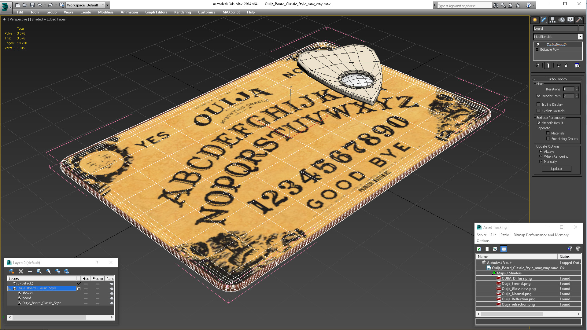 3D model Ouija Board Classic Style
