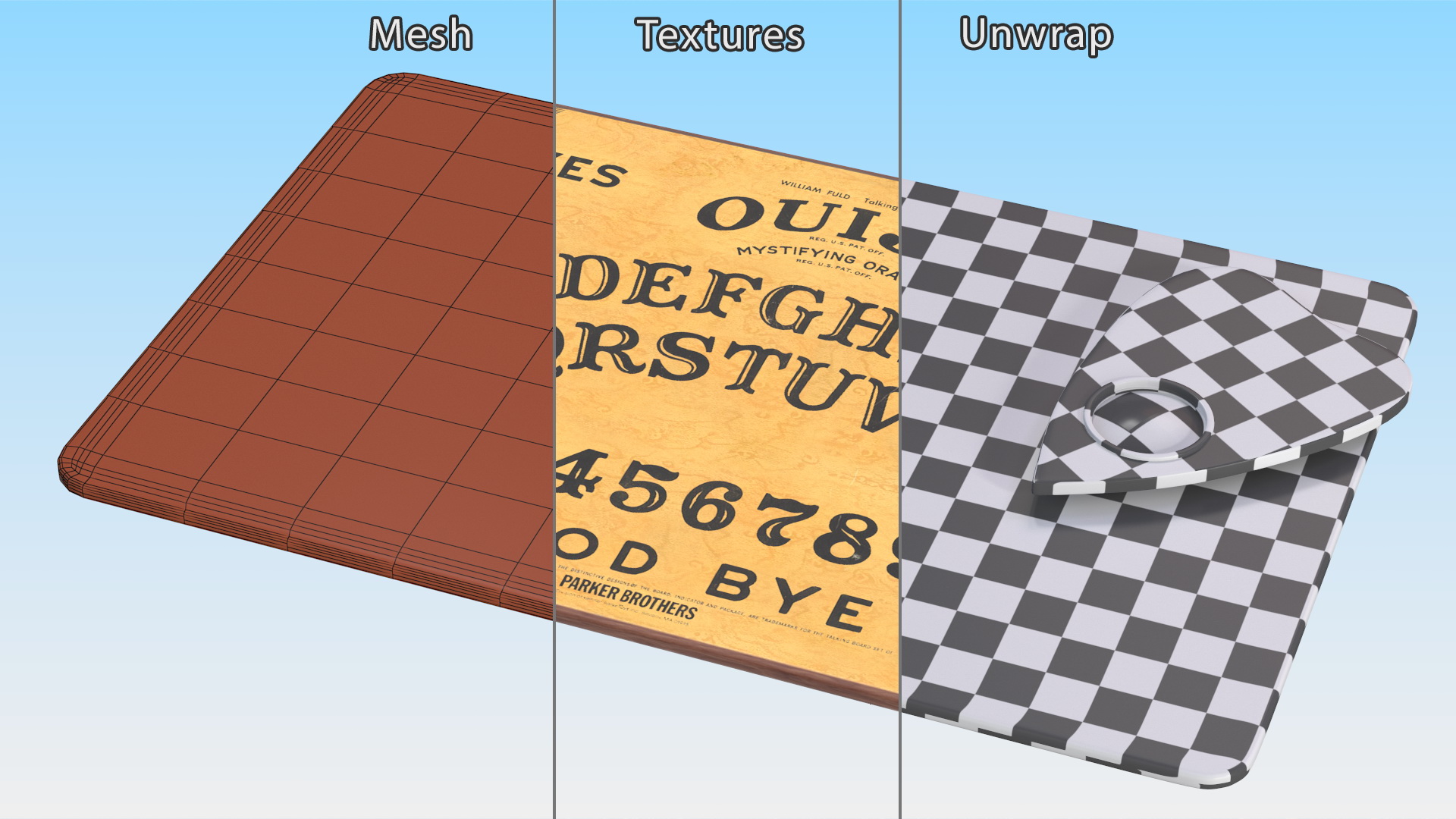3D model Ouija Board Classic Style