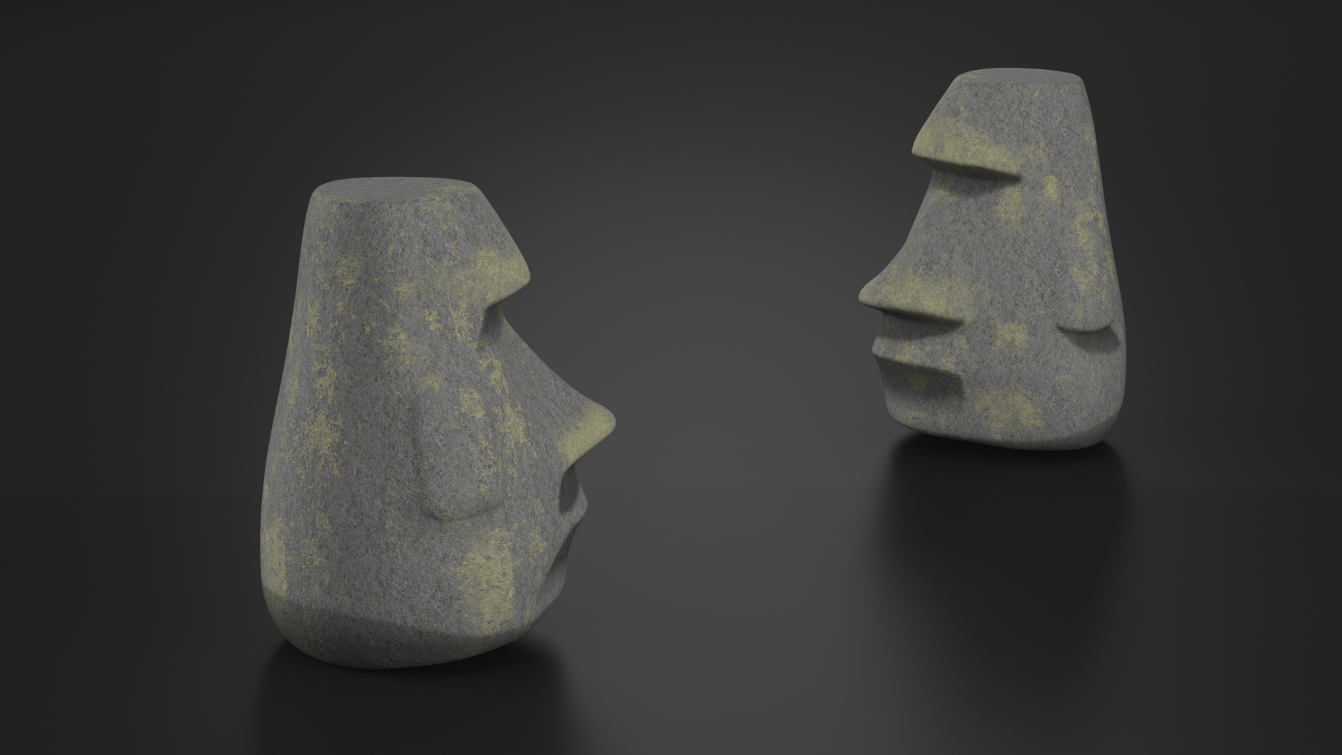 3D model Emoji Moai