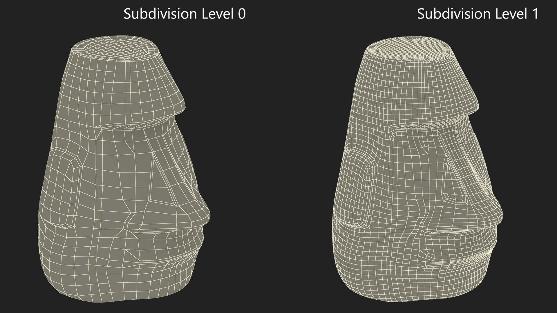 3D model Emoji Moai