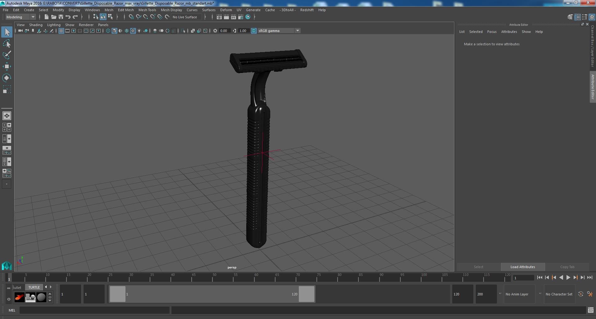 3D model Gillette Disposable Razor