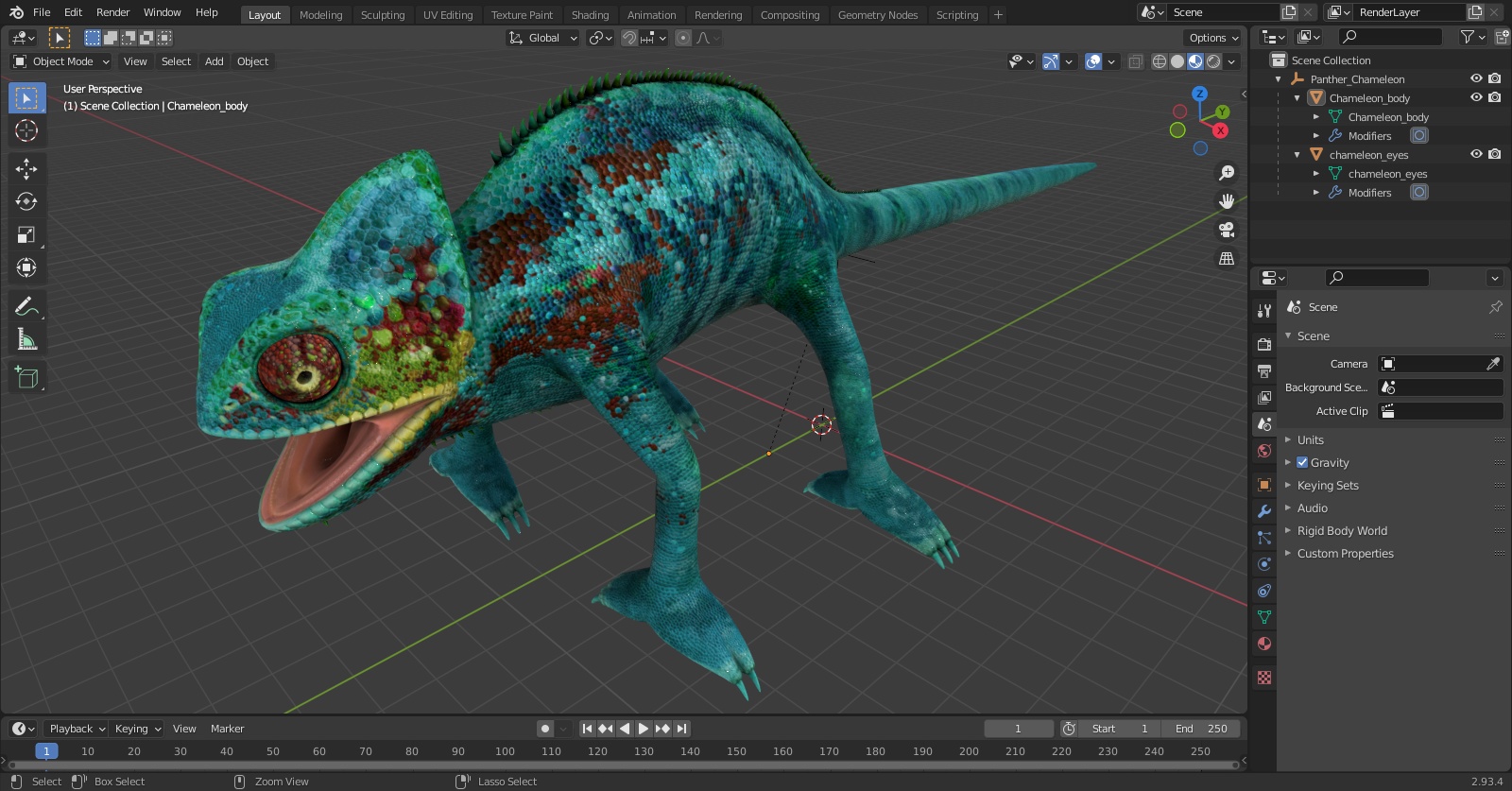Panther Chameleon 3D