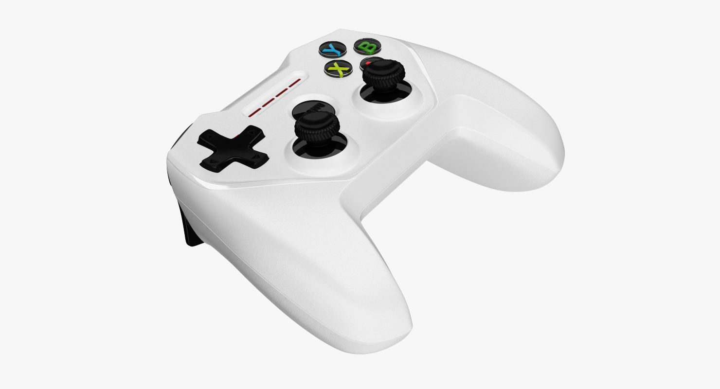 SteelSeries Nimbus Wireless Gaming Controller Apple White 3D