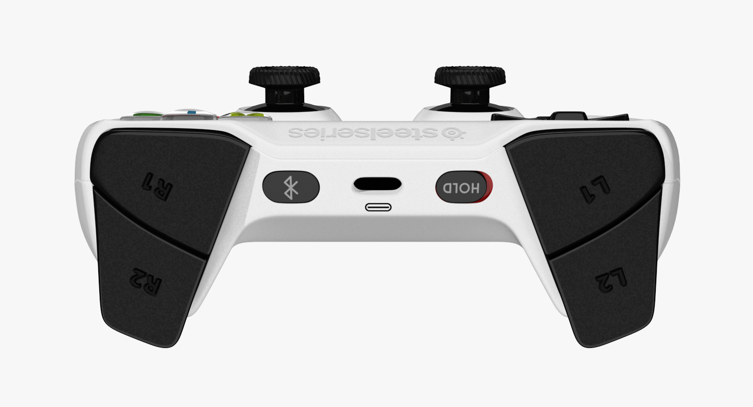 SteelSeries Nimbus Wireless Gaming Controller Apple White 3D