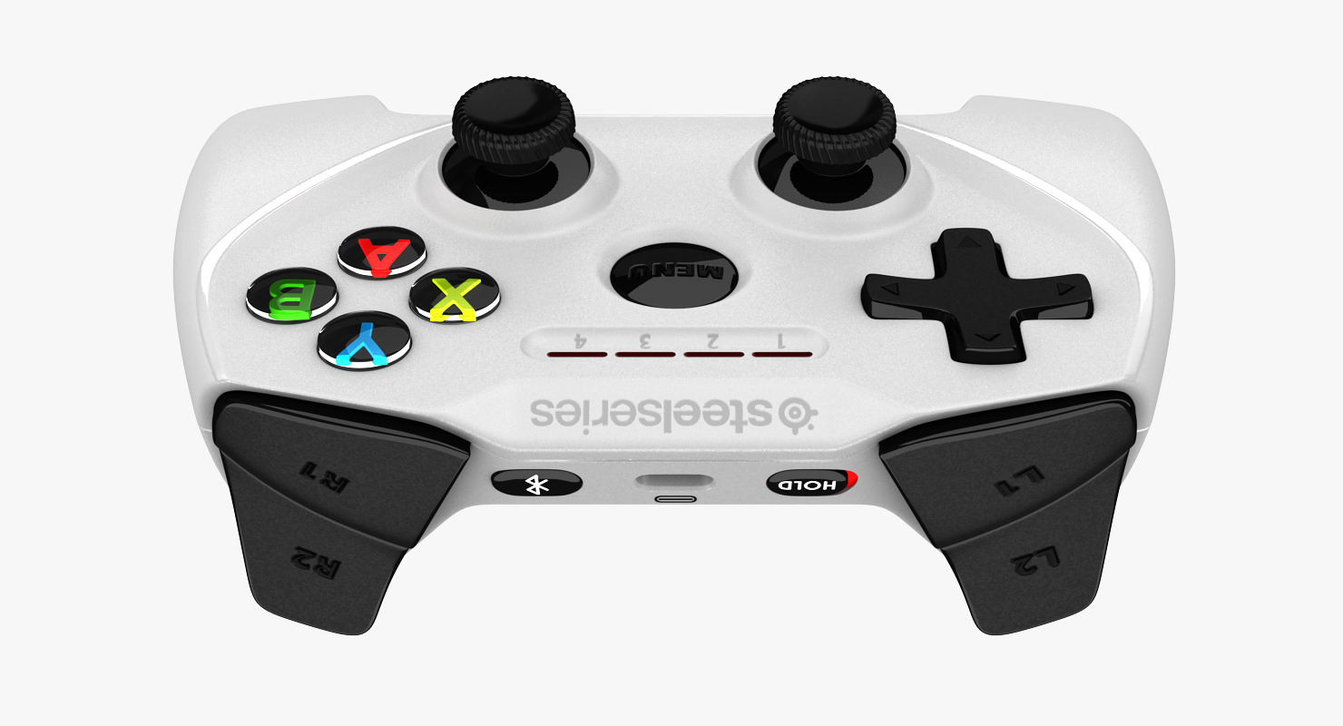 SteelSeries Nimbus Wireless Gaming Controller Apple White 3D