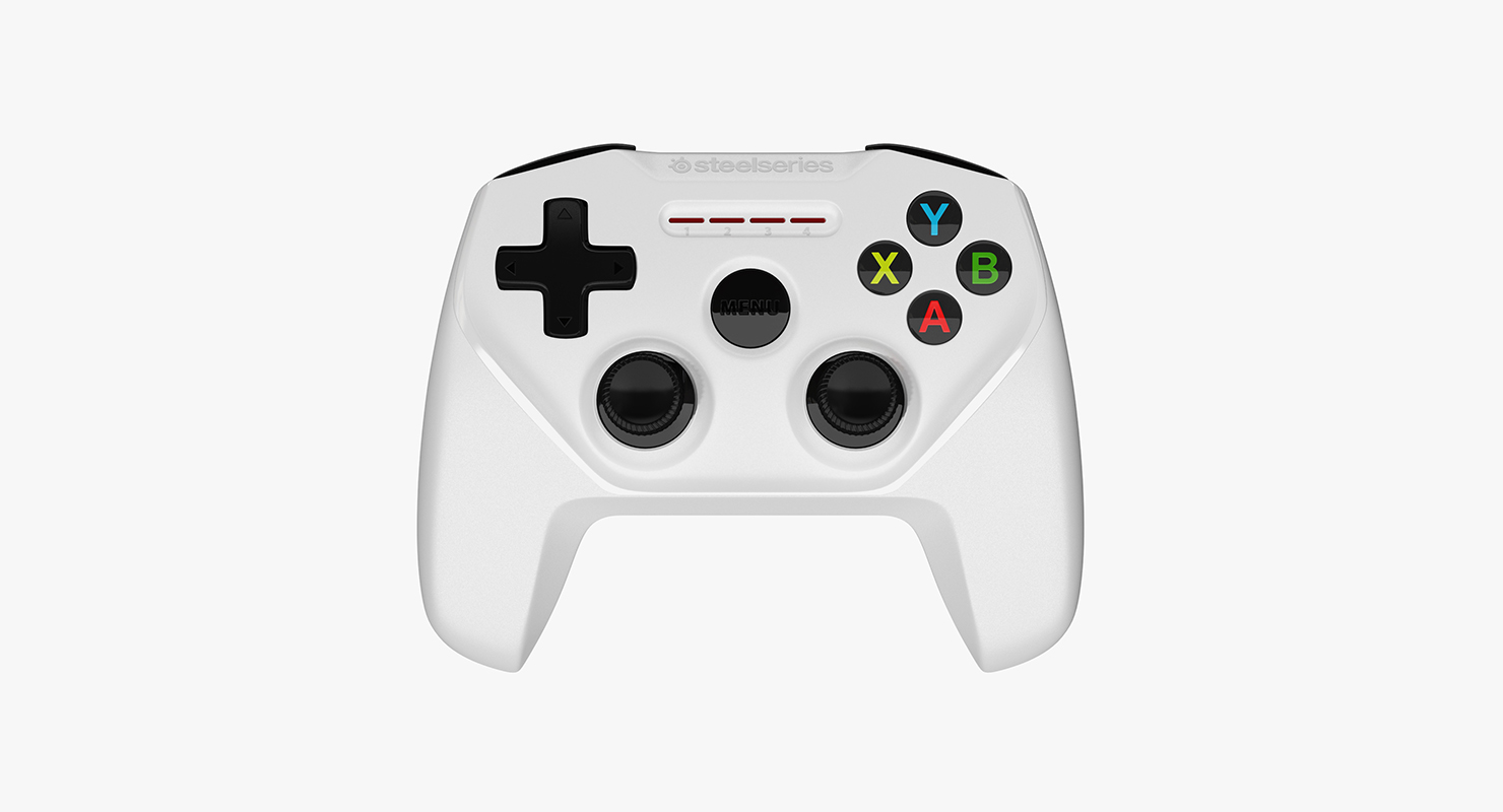 SteelSeries Nimbus Wireless Gaming Controller Apple White 3D