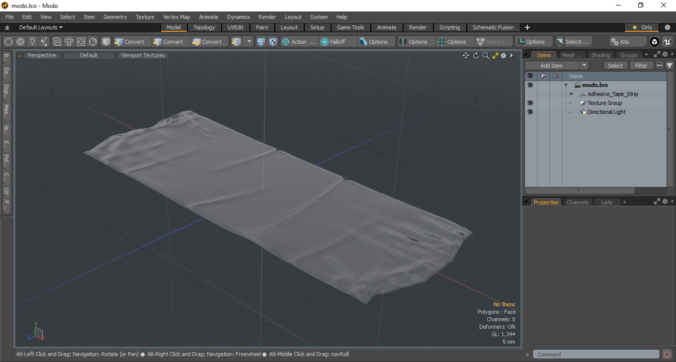 Adhesive Tape Strip 3D model