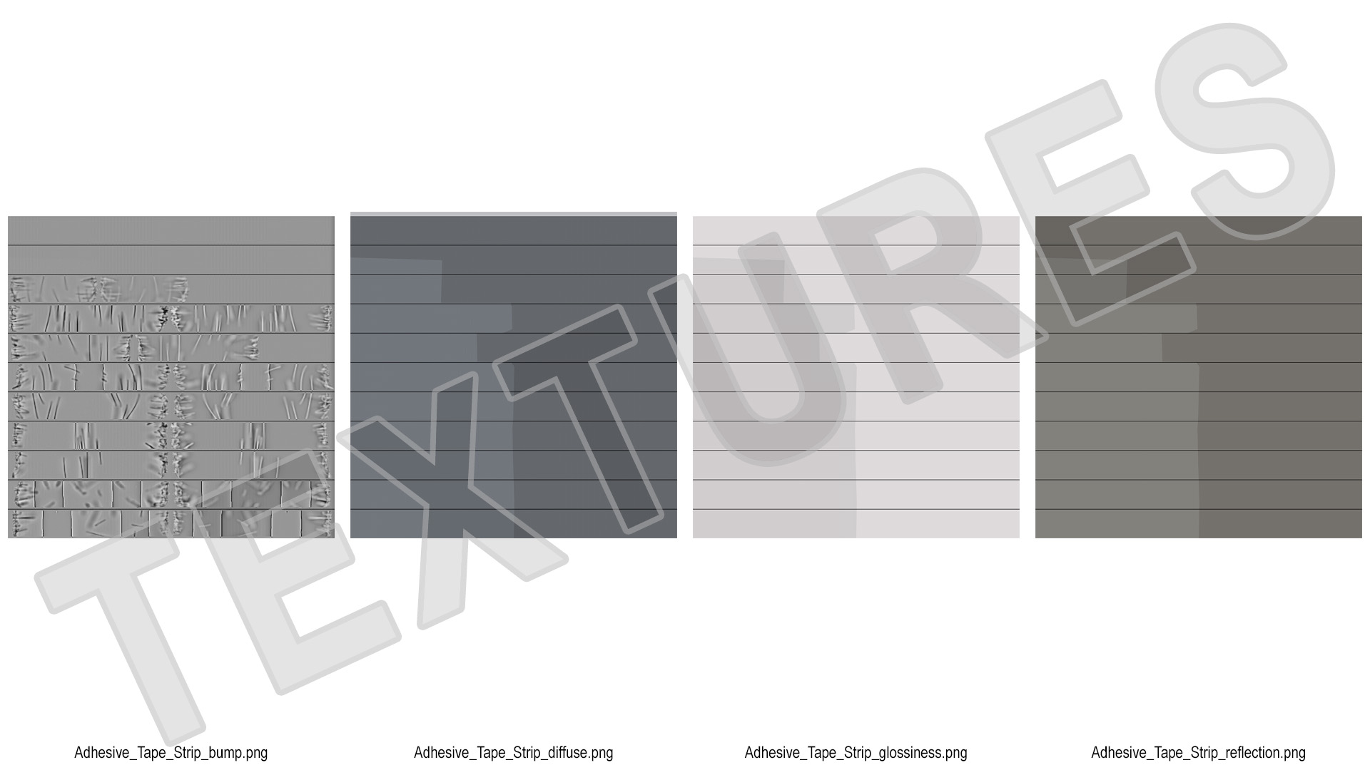 Adhesive Tape Strip 3D model