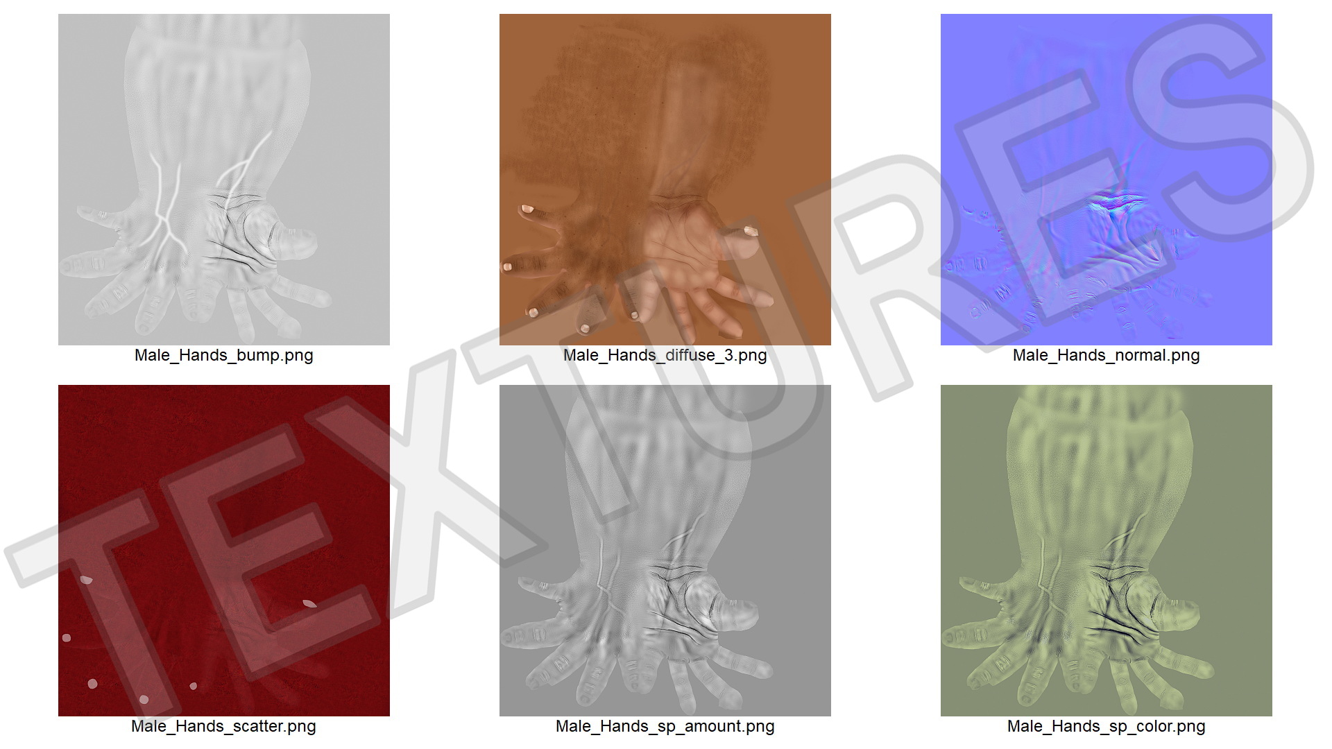 3D model Man European Hand OK Pose