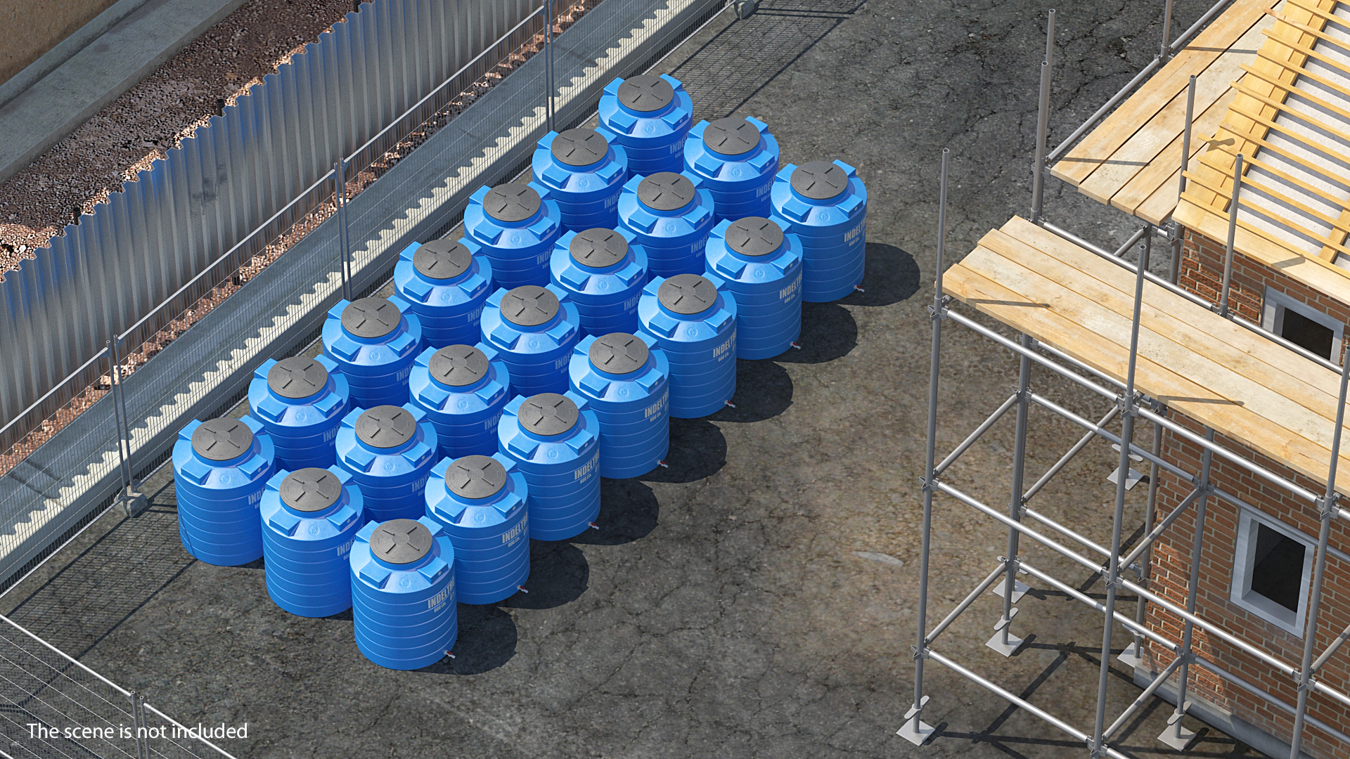 3D Plastic Water Storage Tank 600L