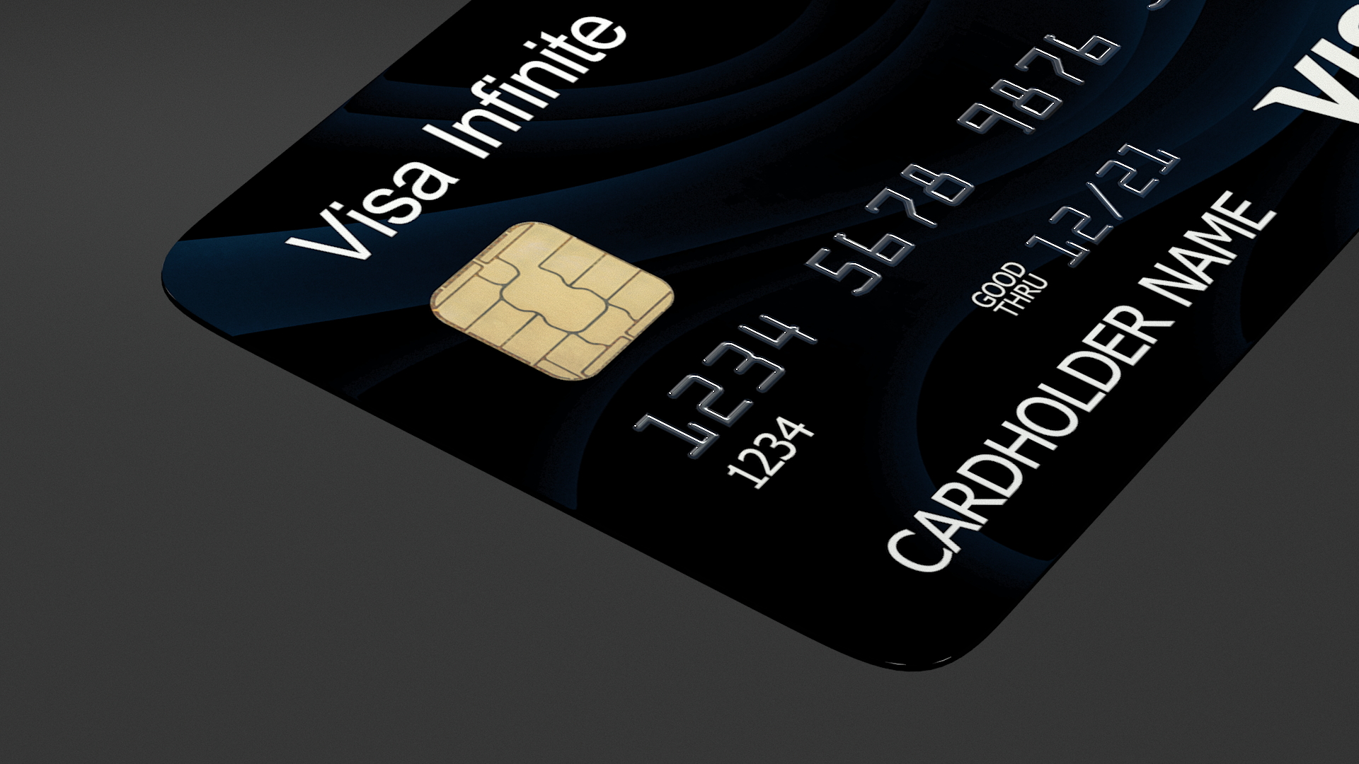3D Visa Signature Credit Card