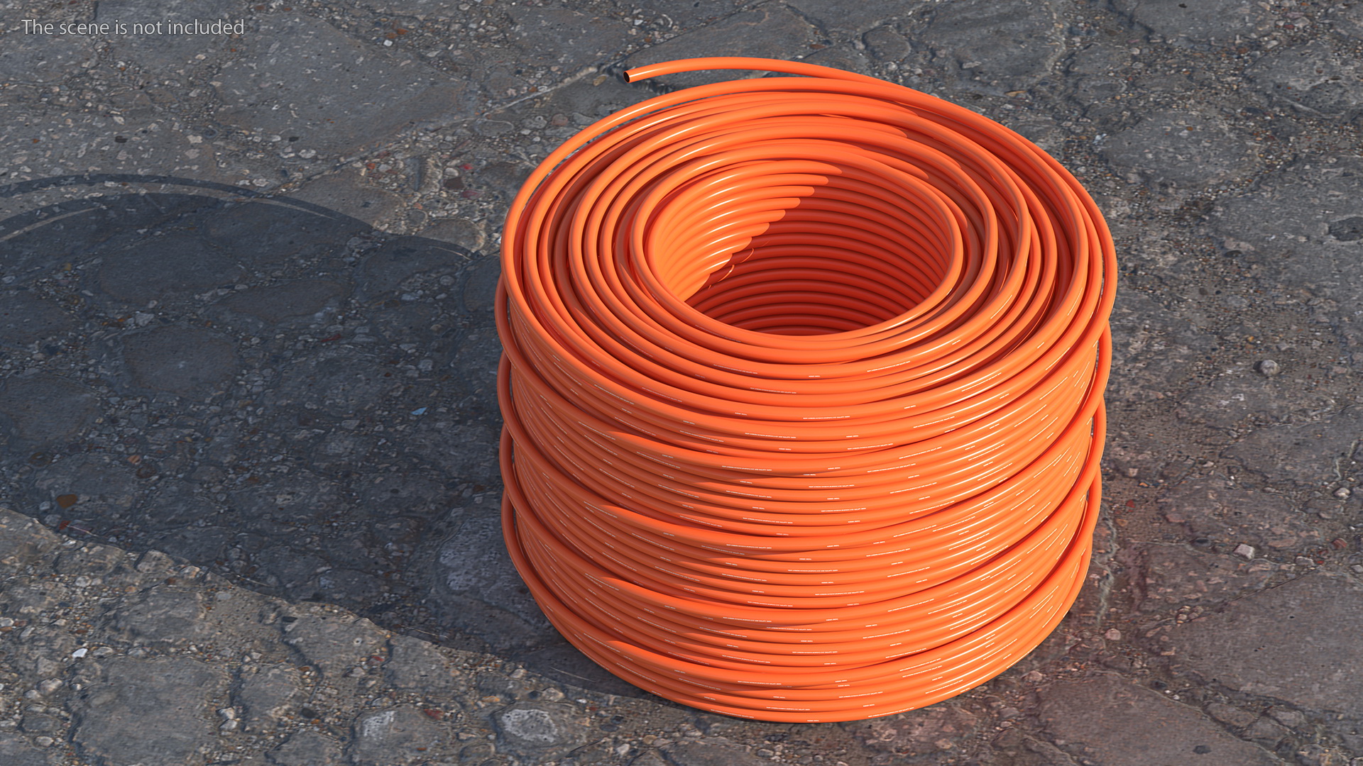 3D model Orange Electrical Conduit