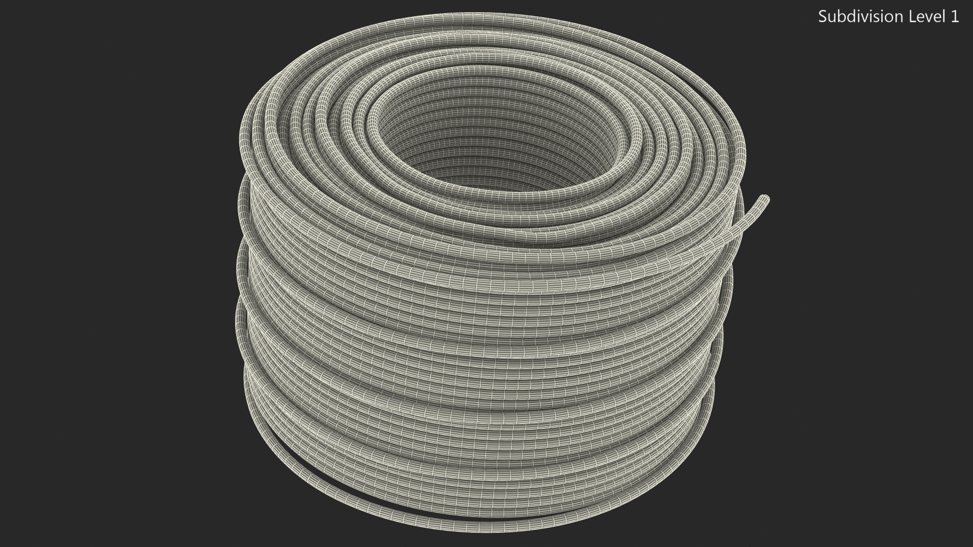 3D model Orange Electrical Conduit