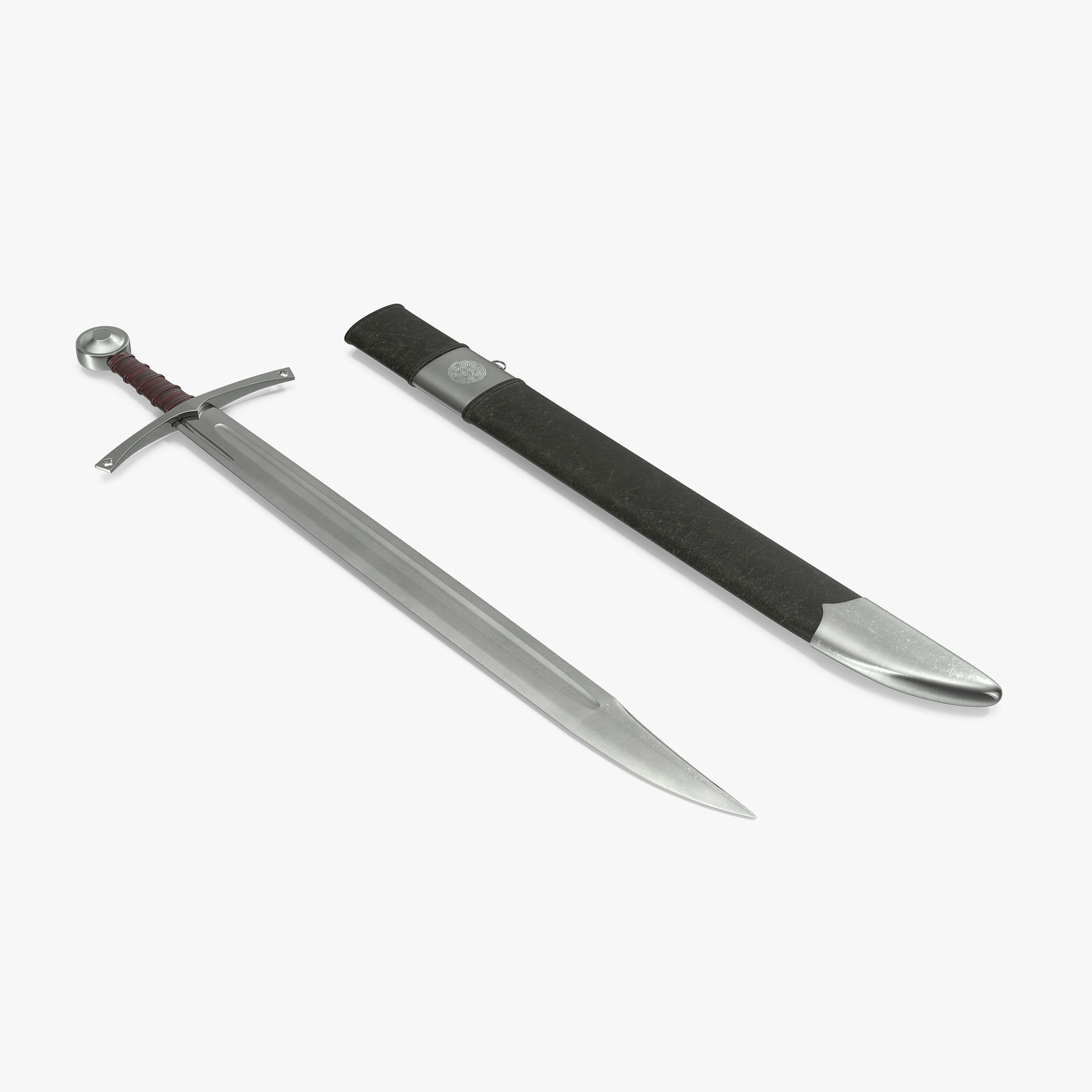 Falchion Sword with Sheath