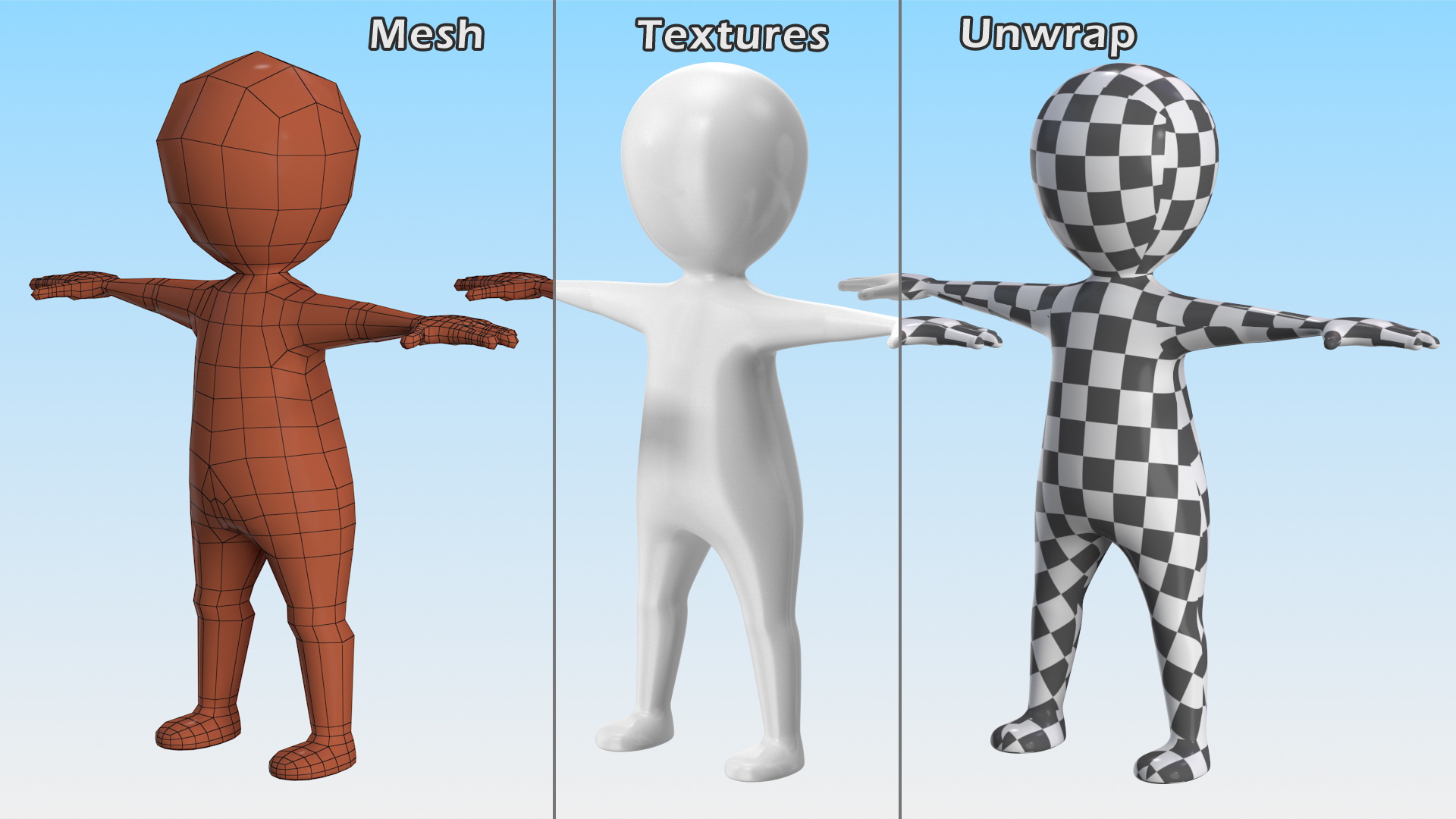 3D model Stickman Rigged