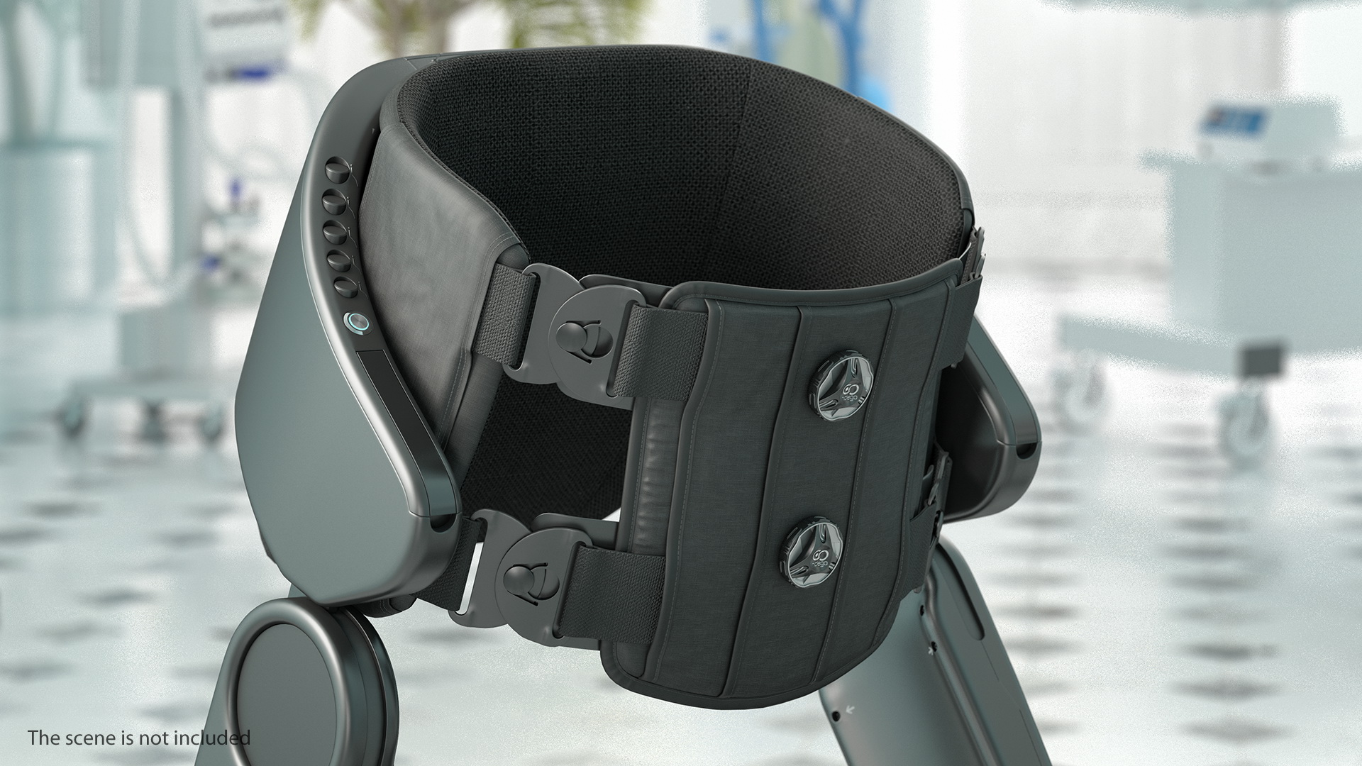 3D model Rehabilitation Exoskeleton Indego Rigged
