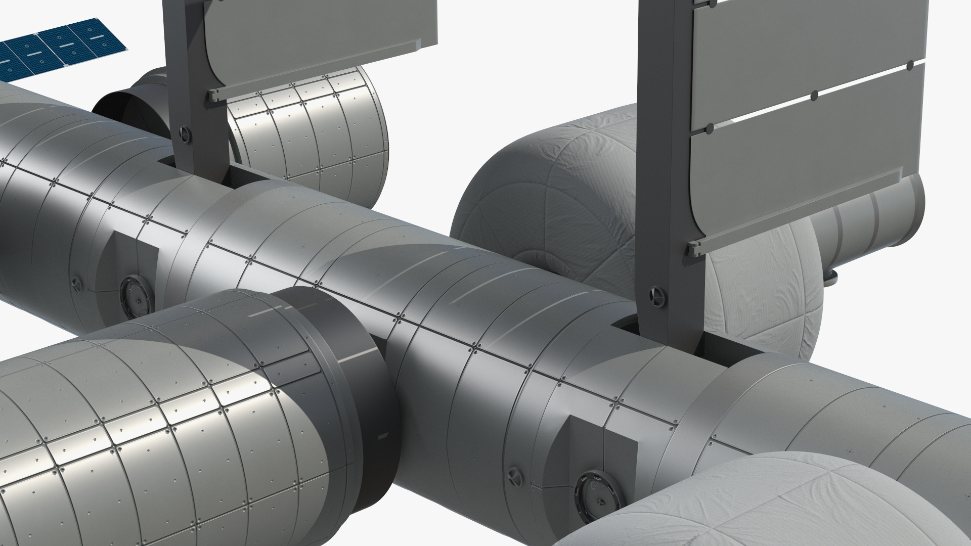 Space Orbital Station Rigged for Cinema 4D 3D