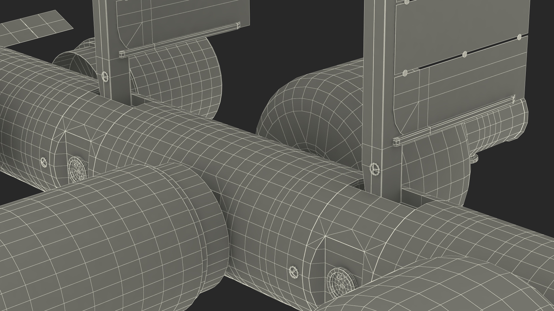 Space Orbital Station Rigged for Cinema 4D 3D