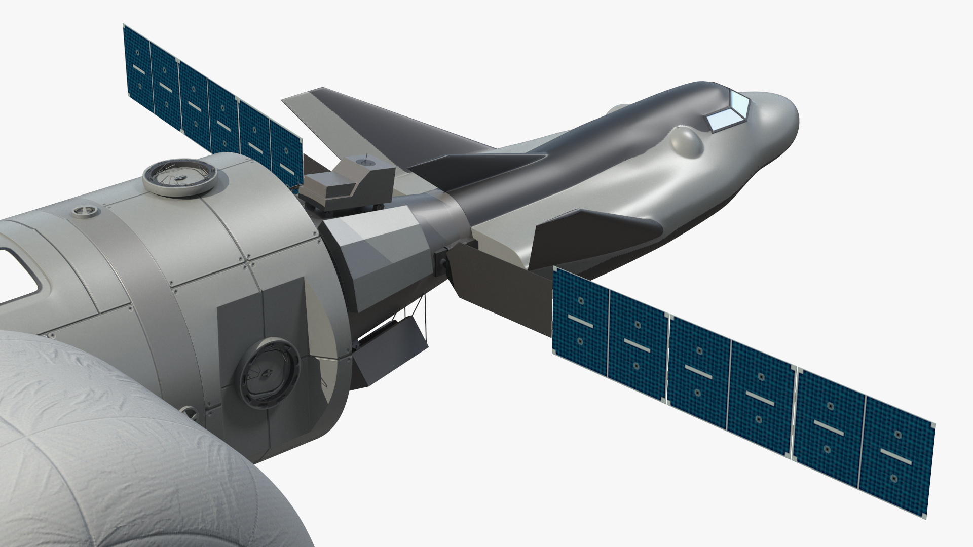Space Orbital Station Rigged for Cinema 4D 3D