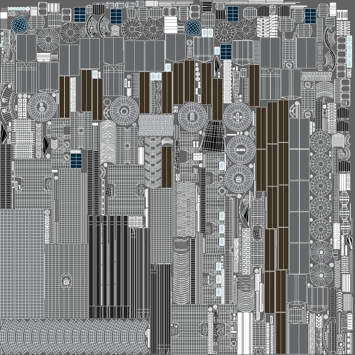 Space Orbital Station Rigged for Cinema 4D 3D