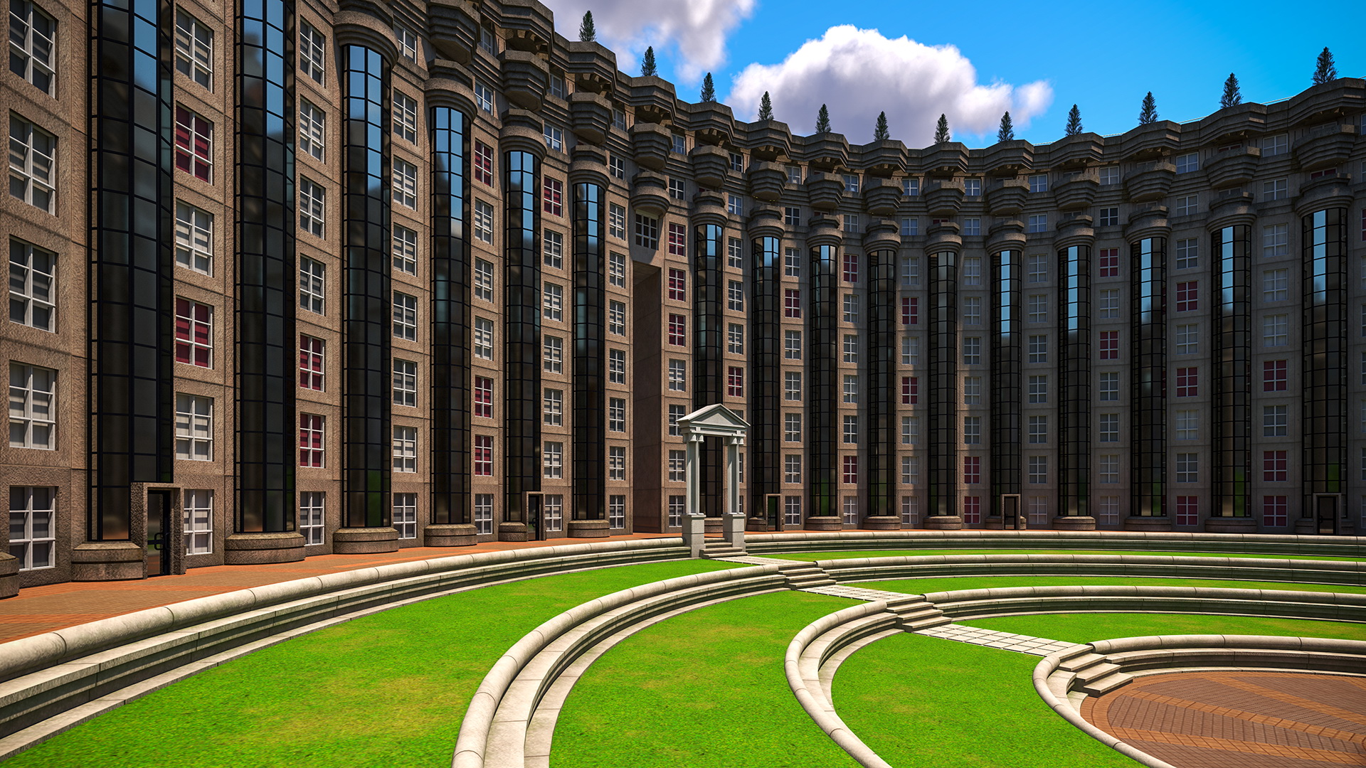 3D Abraxas Spaces Building Complex