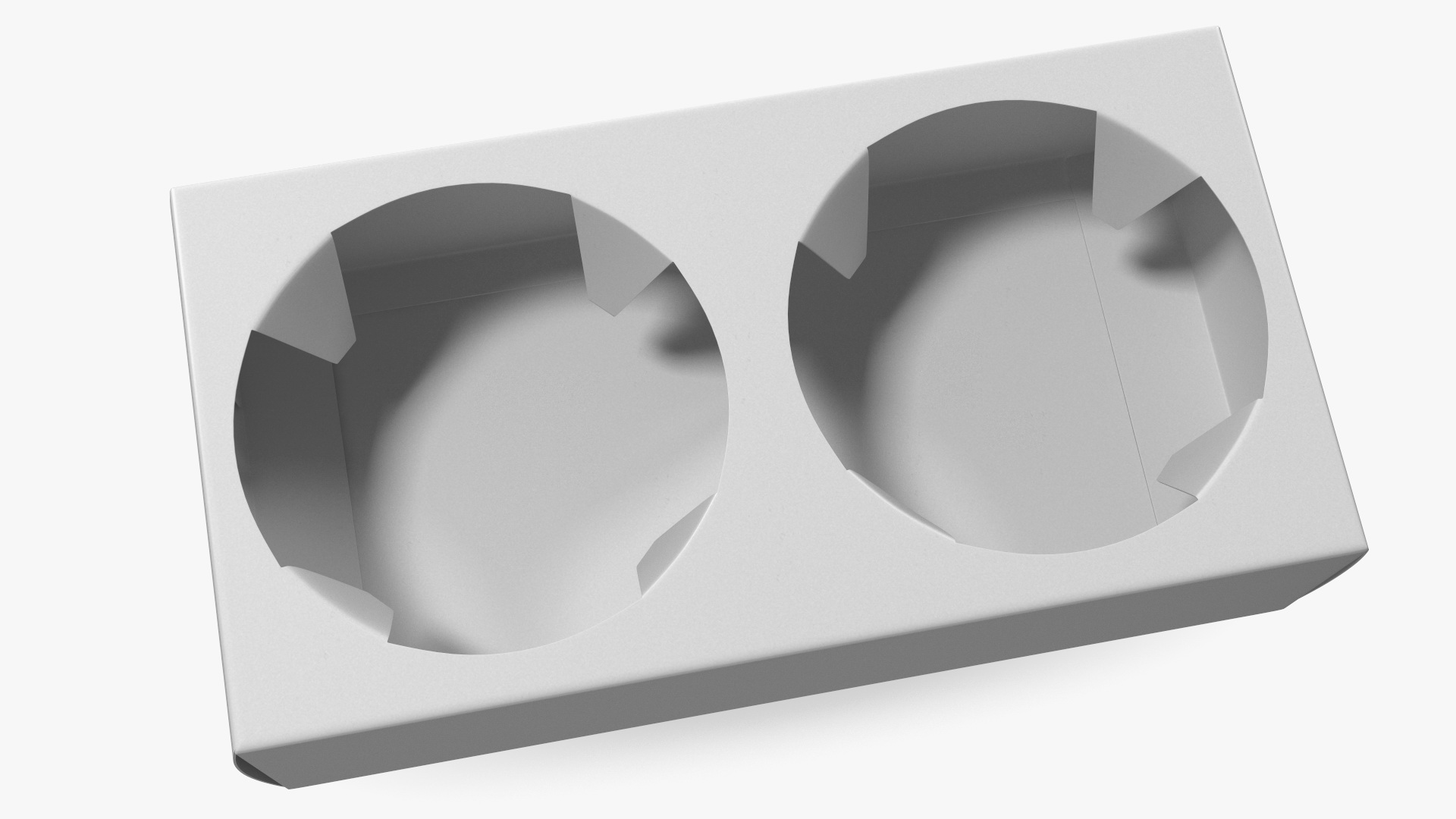 Kraft Paperboard Cup Holder 3D
