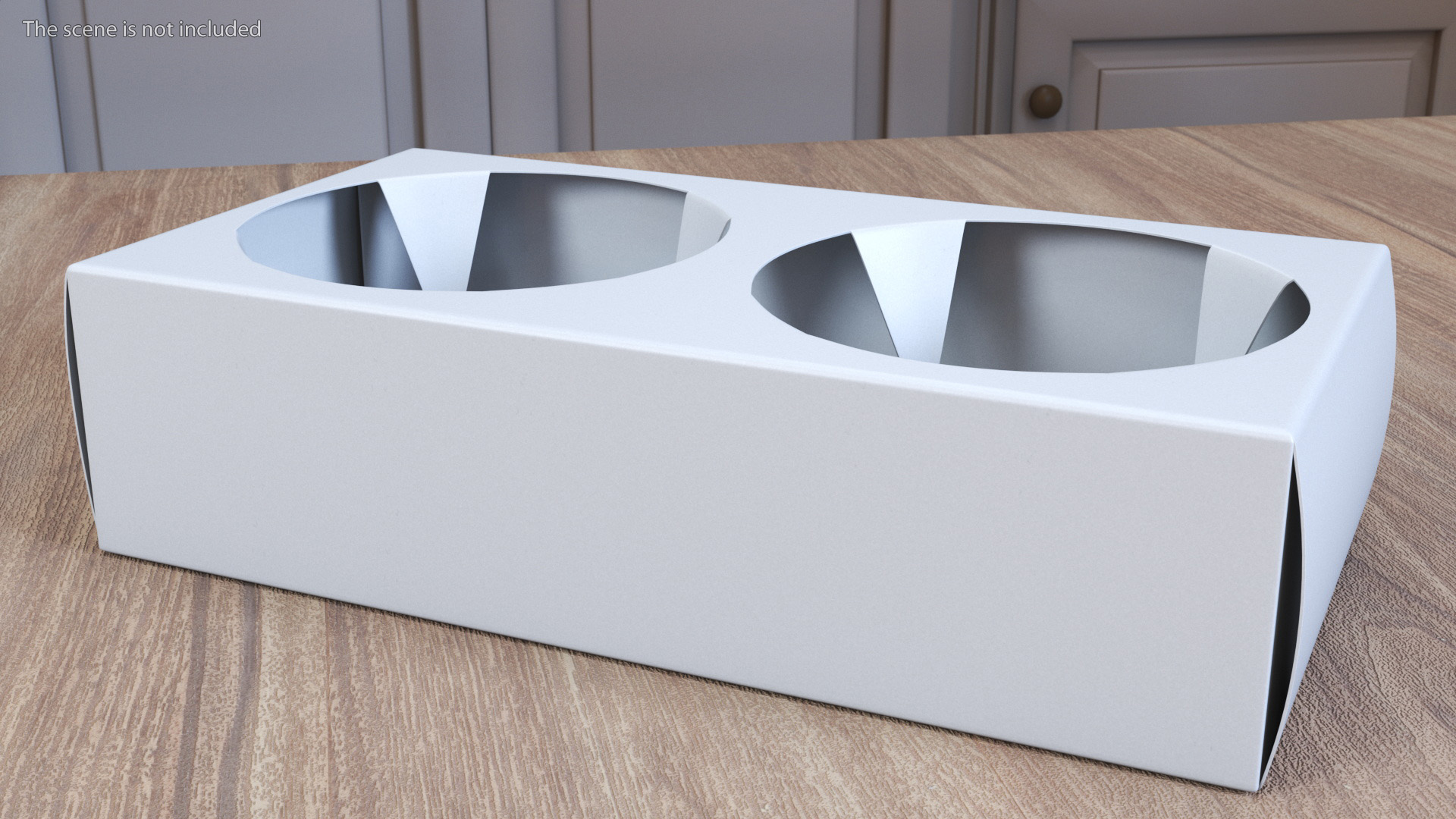 Kraft Paperboard Cup Holder 3D