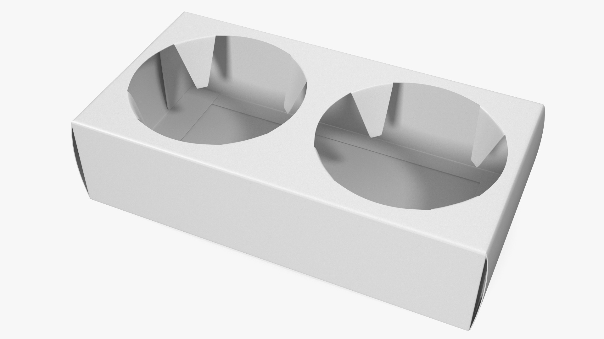 Kraft Paperboard Cup Holder 3D