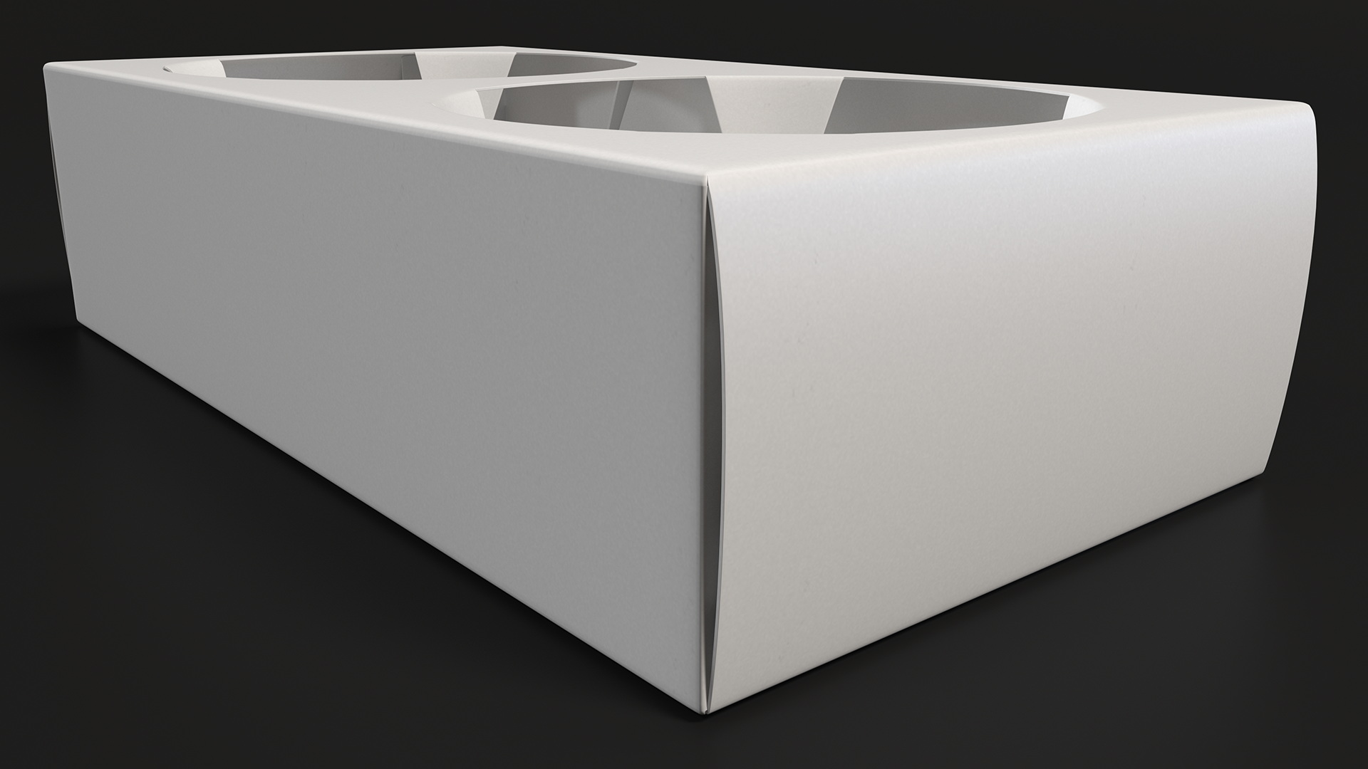 Kraft Paperboard Cup Holder 3D