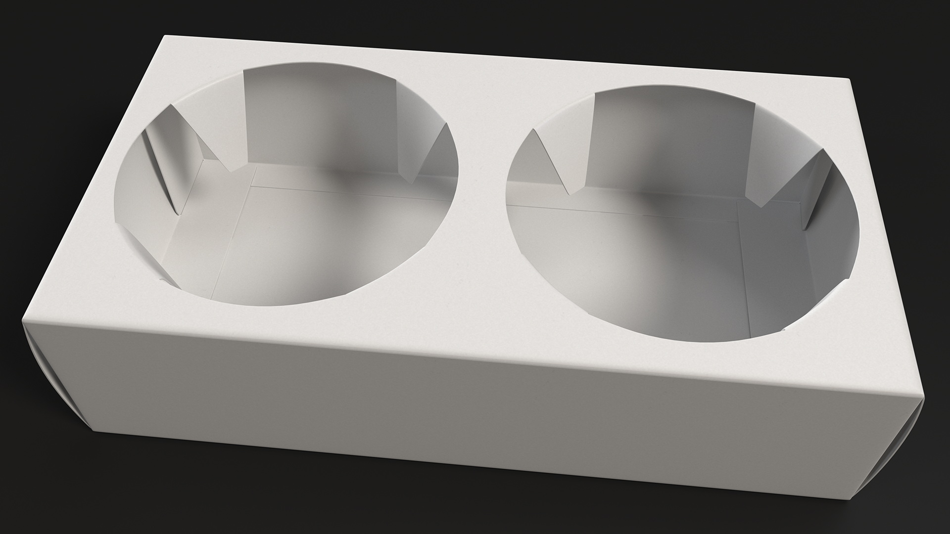 Kraft Paperboard Cup Holder 3D