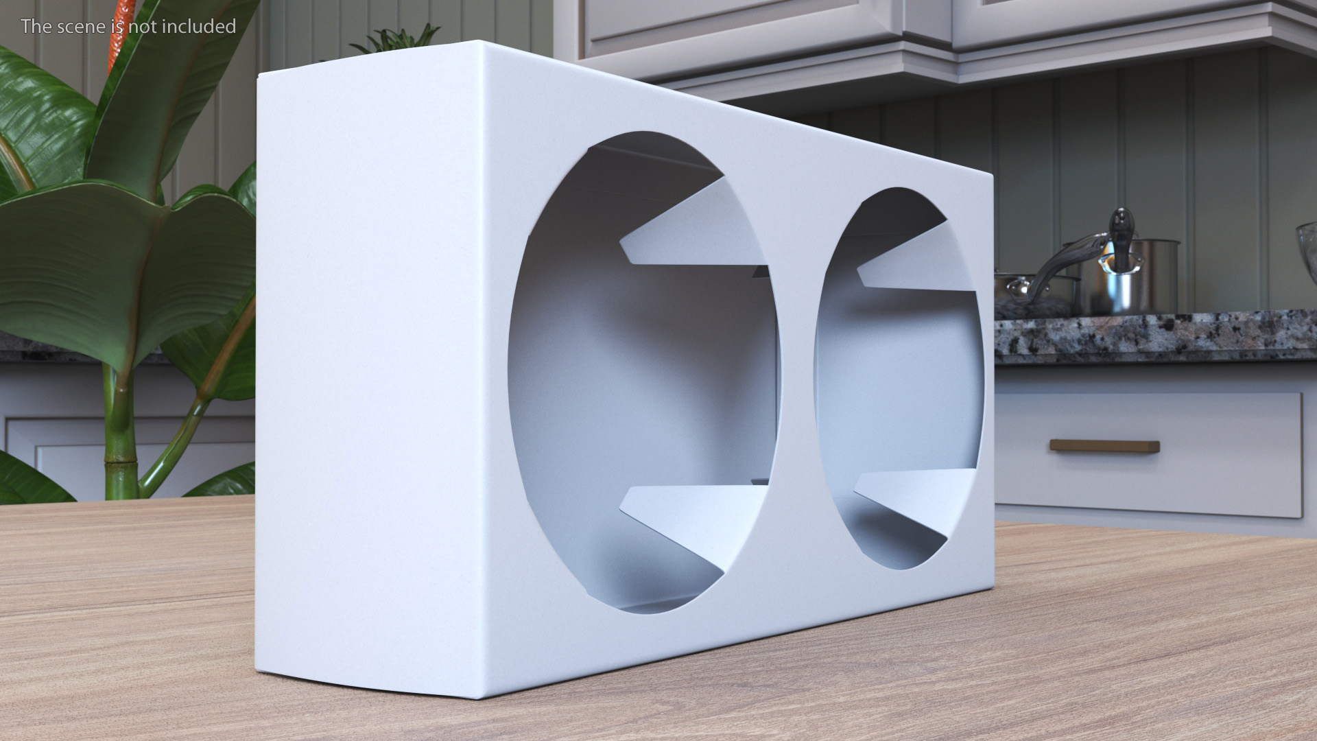 Kraft Paperboard Cup Holder 3D