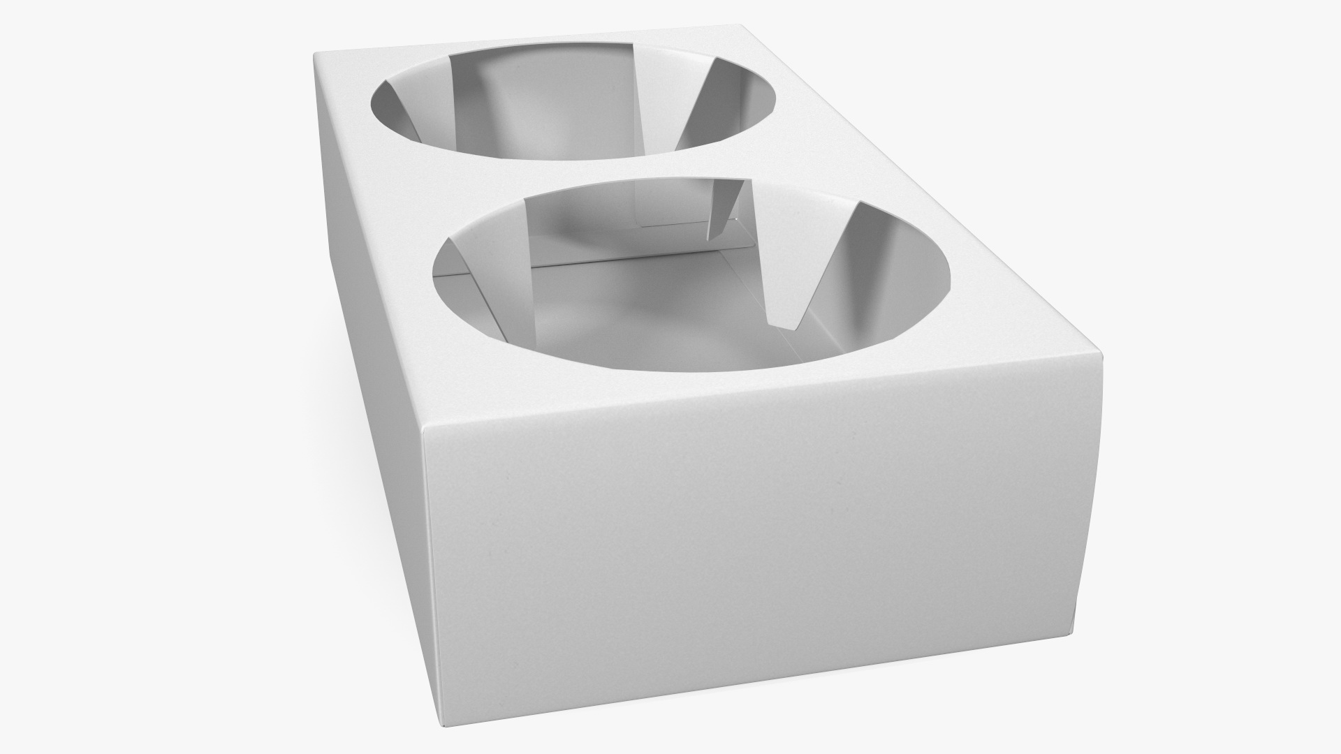 Kraft Paperboard Cup Holder 3D