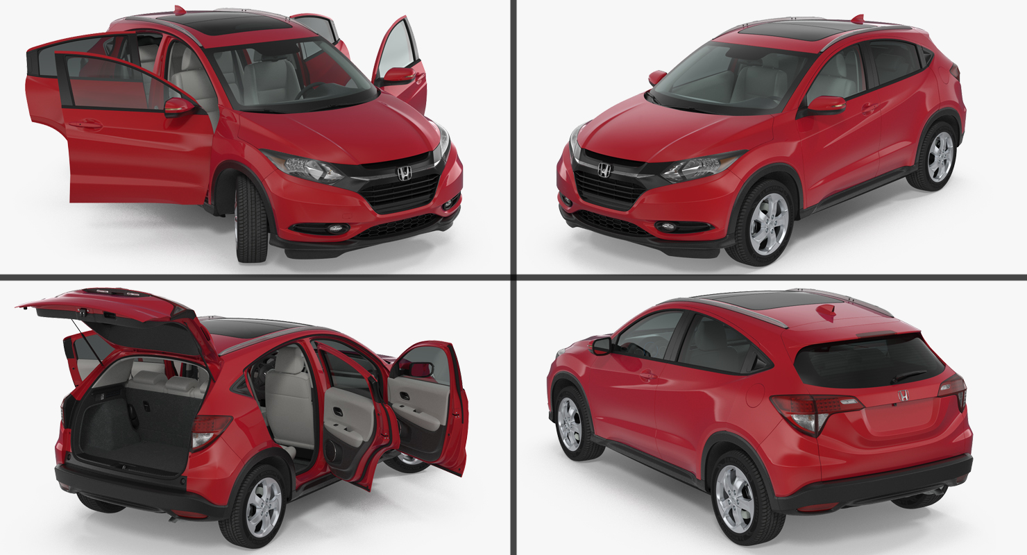 Compact SUV Honda HR V 2017 3D