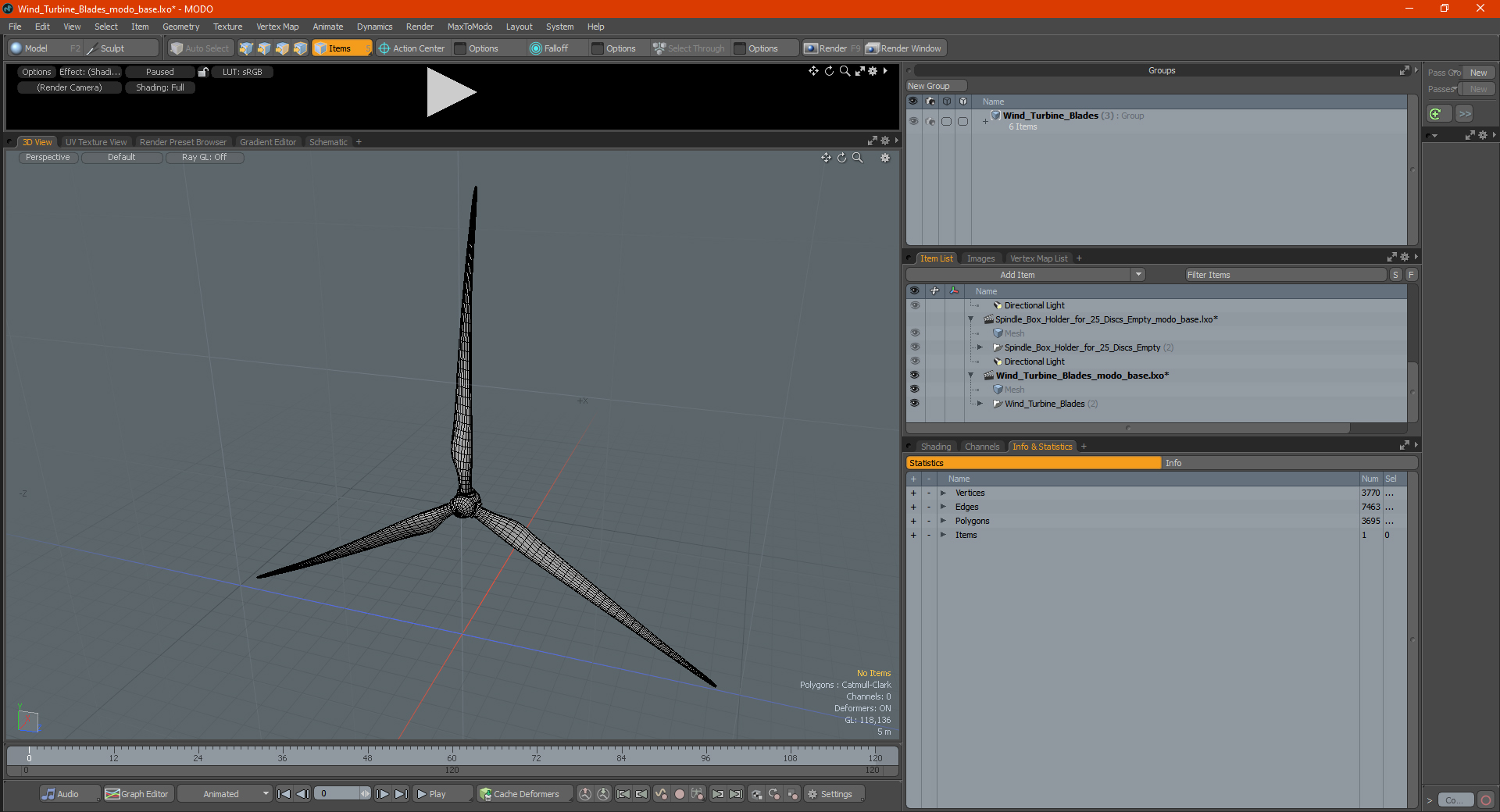 Wind Turbine Blades 3D model