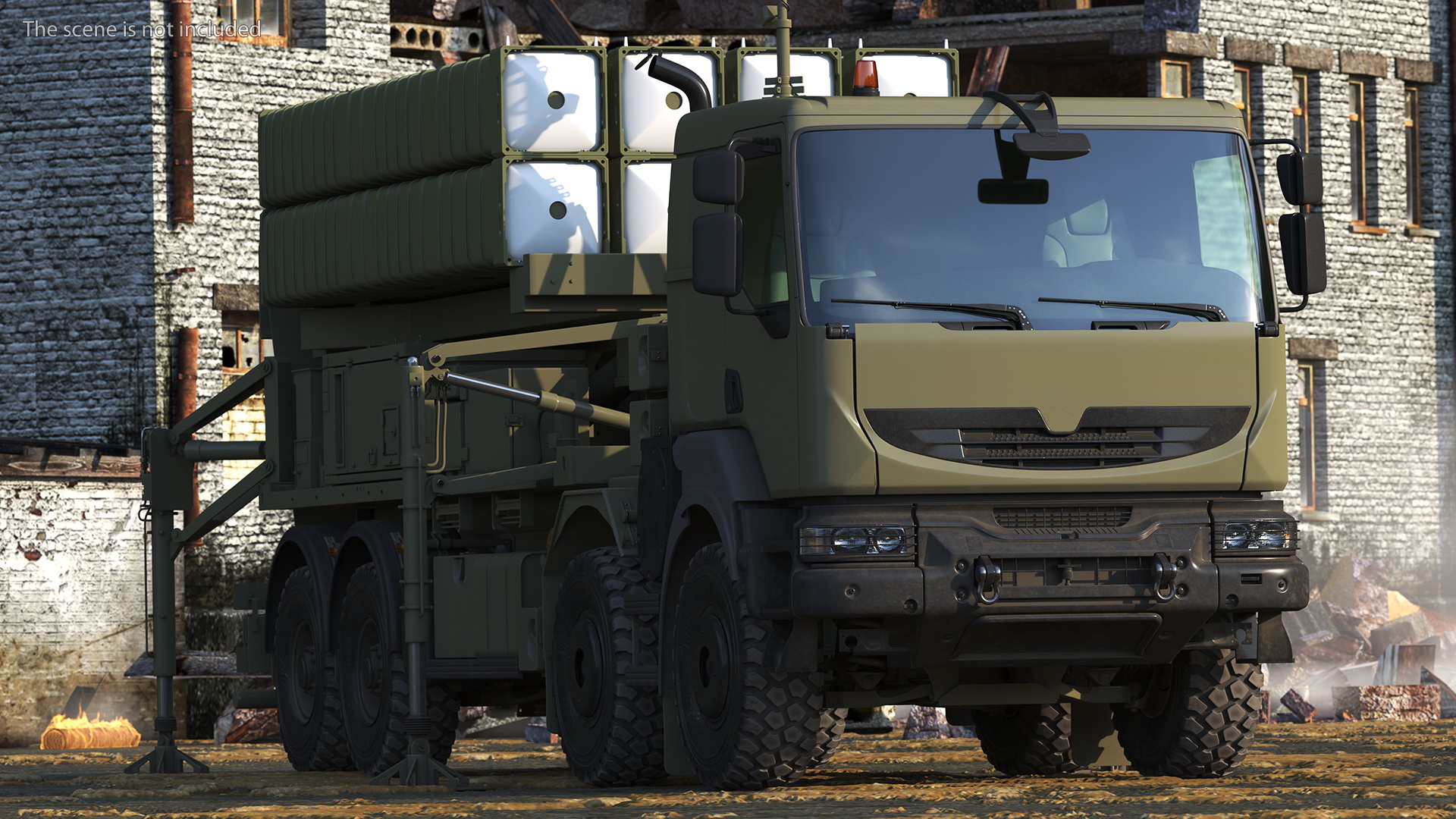 3D Mobile Medium Range Air Defense Missile System