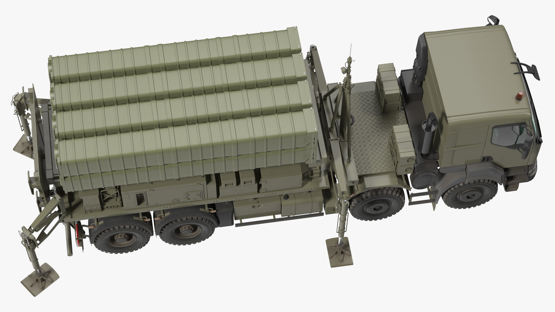 3D Mobile Medium Range Air Defense Missile System