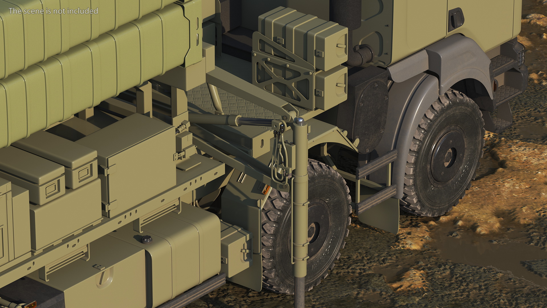 3D Mobile Medium Range Air Defense Missile System