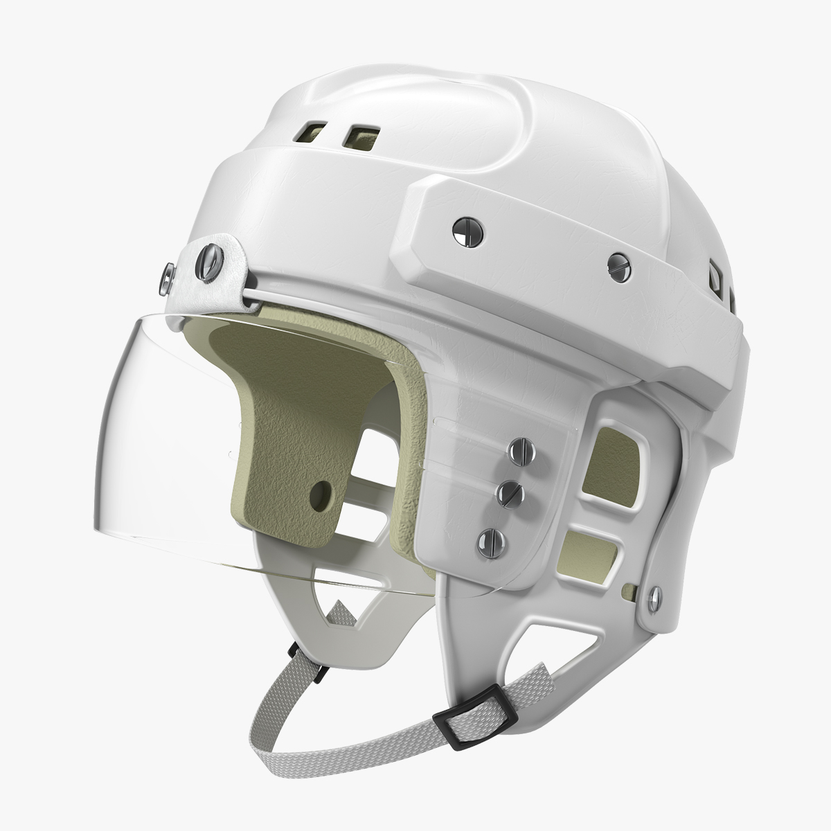 Hockey Helmet 3D Model, view 3