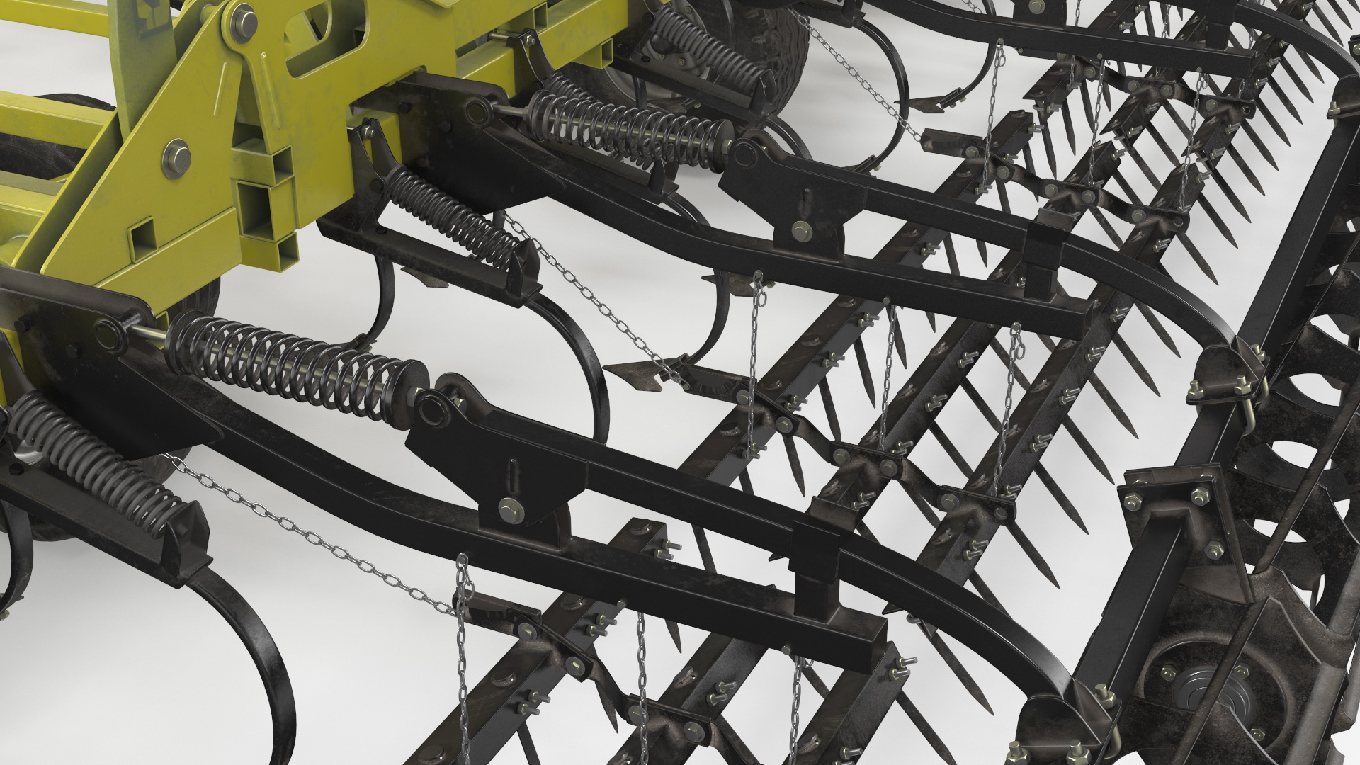 3D model Seedbed Cultivator Rigged