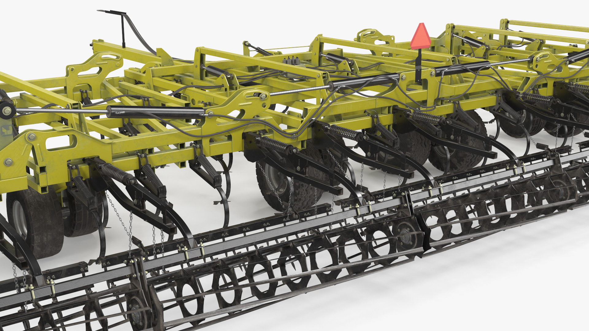 3D model Seedbed Cultivator Rigged