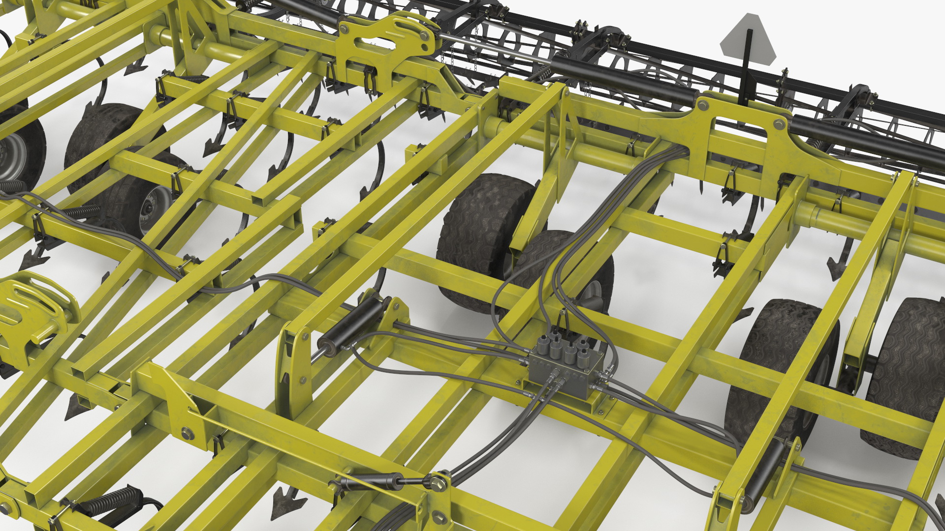 3D model Seedbed Cultivator Rigged