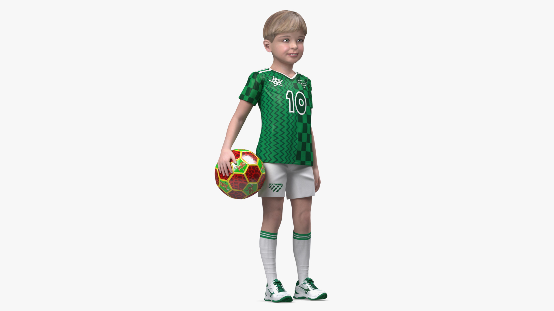 Child Boy Sport Style Rigged for Cinema 4D 3D