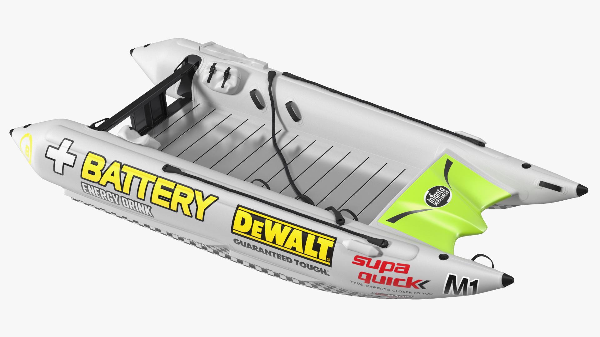 3D Racing Boat Gemini Zapcat F1 Grey model